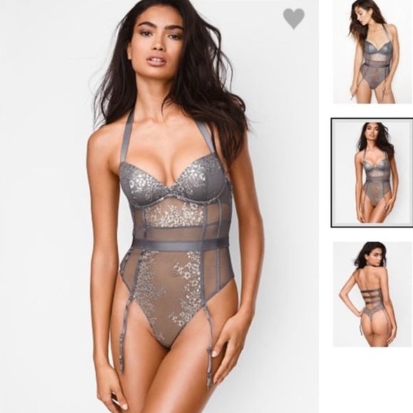 Victoria's Secret Other - Victorias Secret Corset Bodysuit Garters 36D NWT